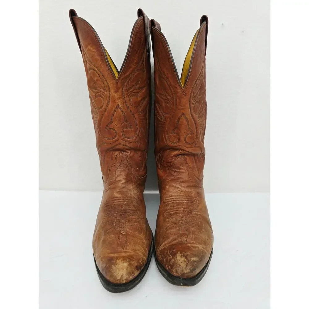 Vintage Olathe Men's Western Boots Brown 9.5